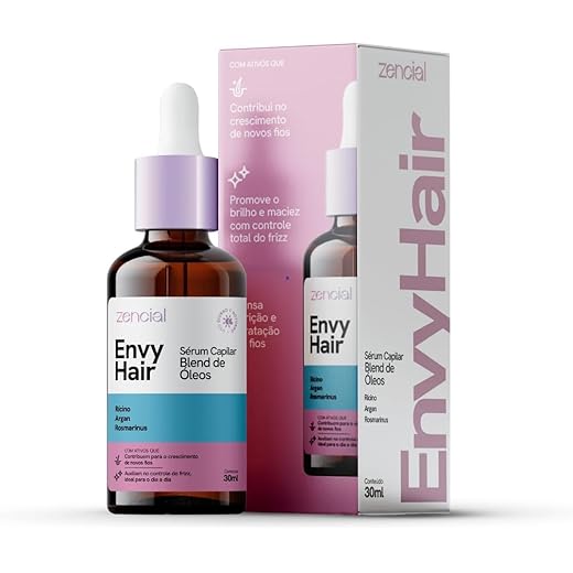 Sérum Capilar, Blend de Óleos com Rícino, Argan e Rosmarinus, 30ml, Crescimento Acelerado