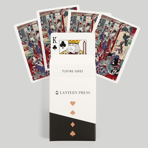Baraja de cartas Poker Lantern Press 52 piezas miniatura 6