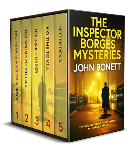 Cover of THE INSPECTOR BORGES MYSTERIES five intriguing cases of murder, mystery, and the pursuit of truth (Gripping British Crime Thrillers Box Sets)