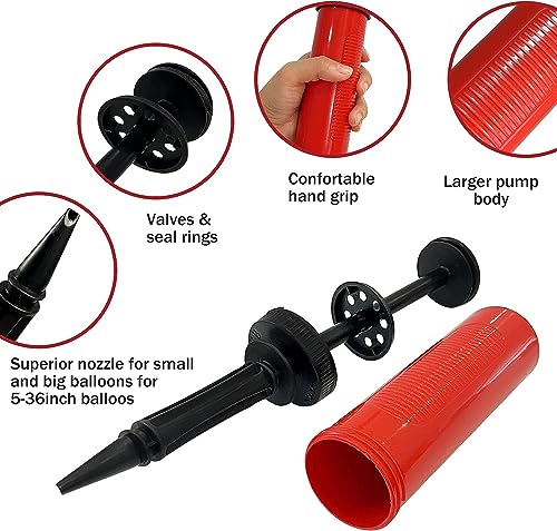 4 Pezzi Pompa Palloncini,Gonfia palloncini Pompa a...