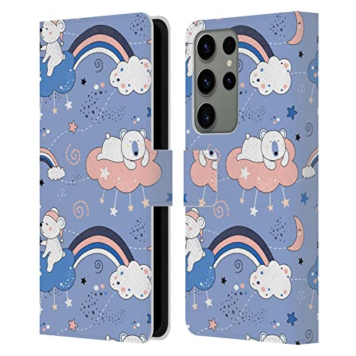 Carcasa Samsung Galaxy S23 Ultra 5G de cuero tipo libro Head Case Designs con arte Haroulita
