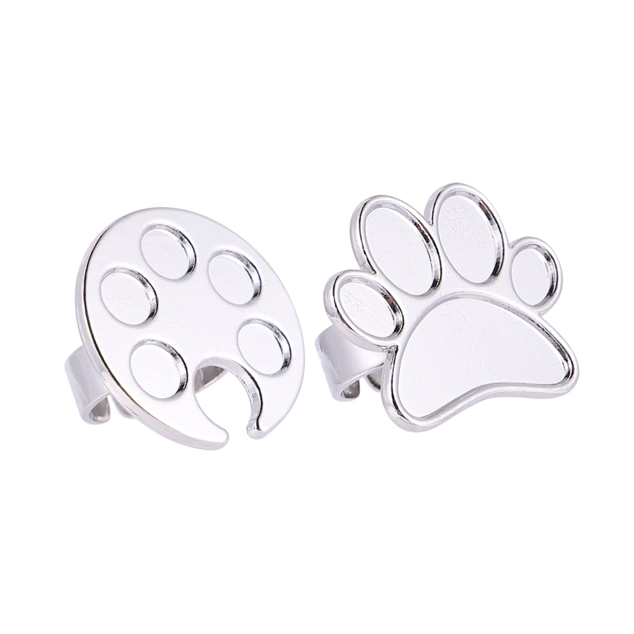 FOYTOKI Nail Art Manicure Diy Accessories Manicure Mixing Board Display Plate Nail Decor Board 2pcs Trays for Professional and Home Use