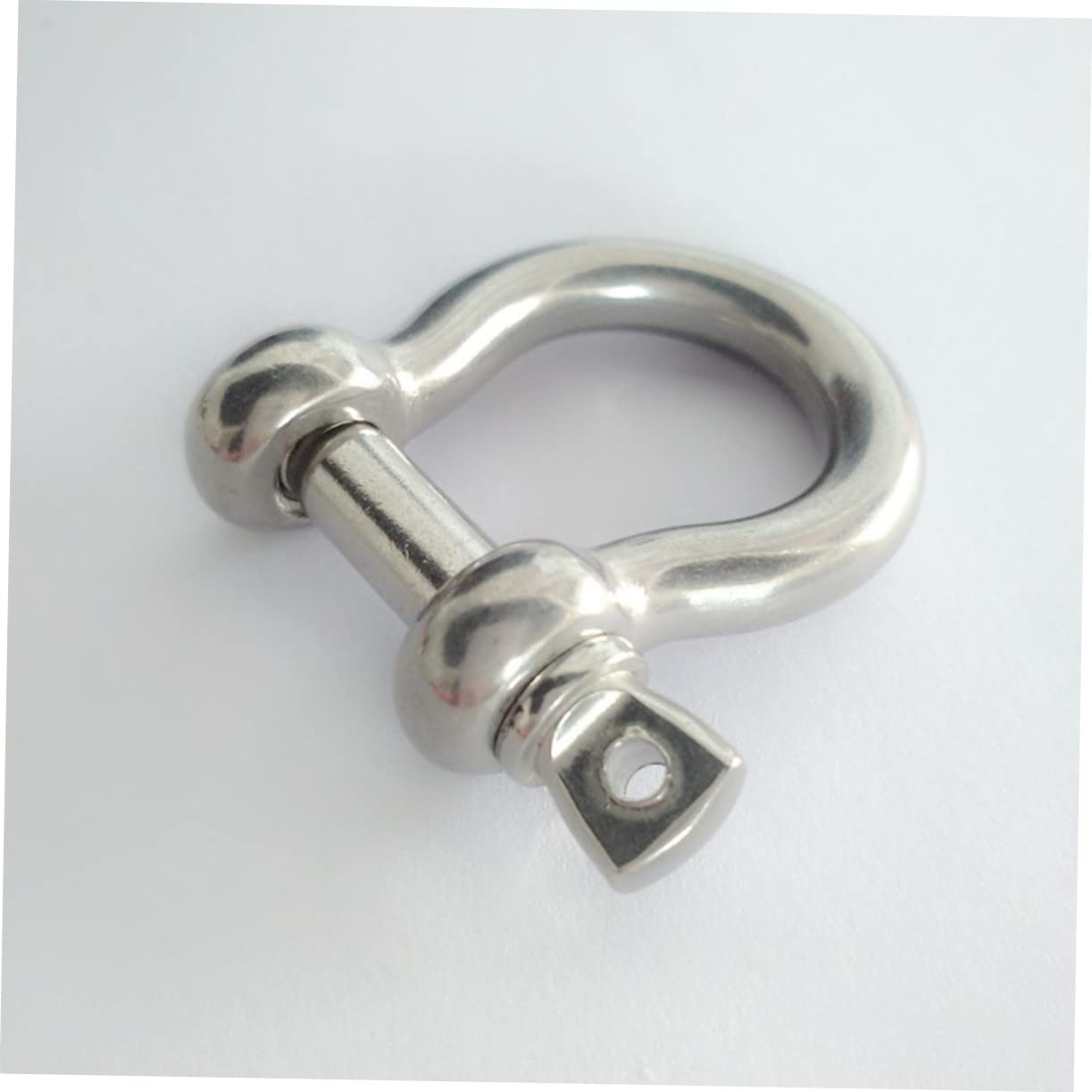 SOLUSTRE 2pcs 304 Lifting Shackle Safety Bow Shackle Anchor Chain Shackle Boat Anchor Shackle Bow Shape Load Clamp Off Road Shackles Vehicle Shackles Bumper Spiral Stainless Steel