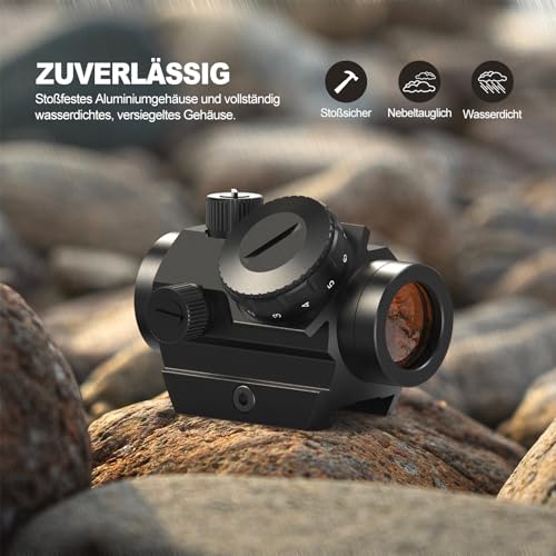 Feyachi RDS-25 Red Dot Sight 4 MOA Mikro celownik z czerwoną kropką z mocowaniem na szynę Picatinny