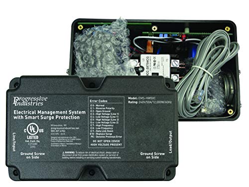 Progressive Industries Rv Surge Protector 50 Amp With Electrical Management System, Hardwired With Remote Display, Ems-Hw50C #TOP3