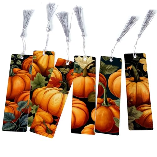 Marque-pages citrouille Thanksgiving robustes pour organiser vos lectures