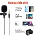 Lavalier Lapel Microphone, KUYANG 2 Pack Omnidirectional Mic for Smartphone, Desktop PC Computer, DSLR, Recording Mic for Podcast, YouTube, Vlogging, and Interview