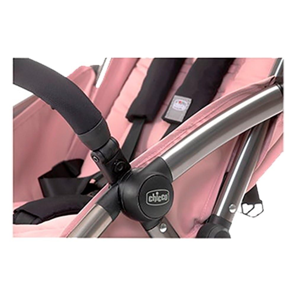 Chicco Cheerio Passeggino Leggero e Compatto da 0 mesi a 15kg (portata max 18kg), Passeggino Pieghevole, Posizione Nanna, Chiusura Automatica in 1 Gesto, Capotte Parasole e Parapioggia, Blossom, Rosa
