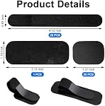 Under Desk Cable Management, Self-Adhesive Hook and Loop Straps, Adjustable Reusable Wire Organizer for Home Office Essentials (20 Pairs)