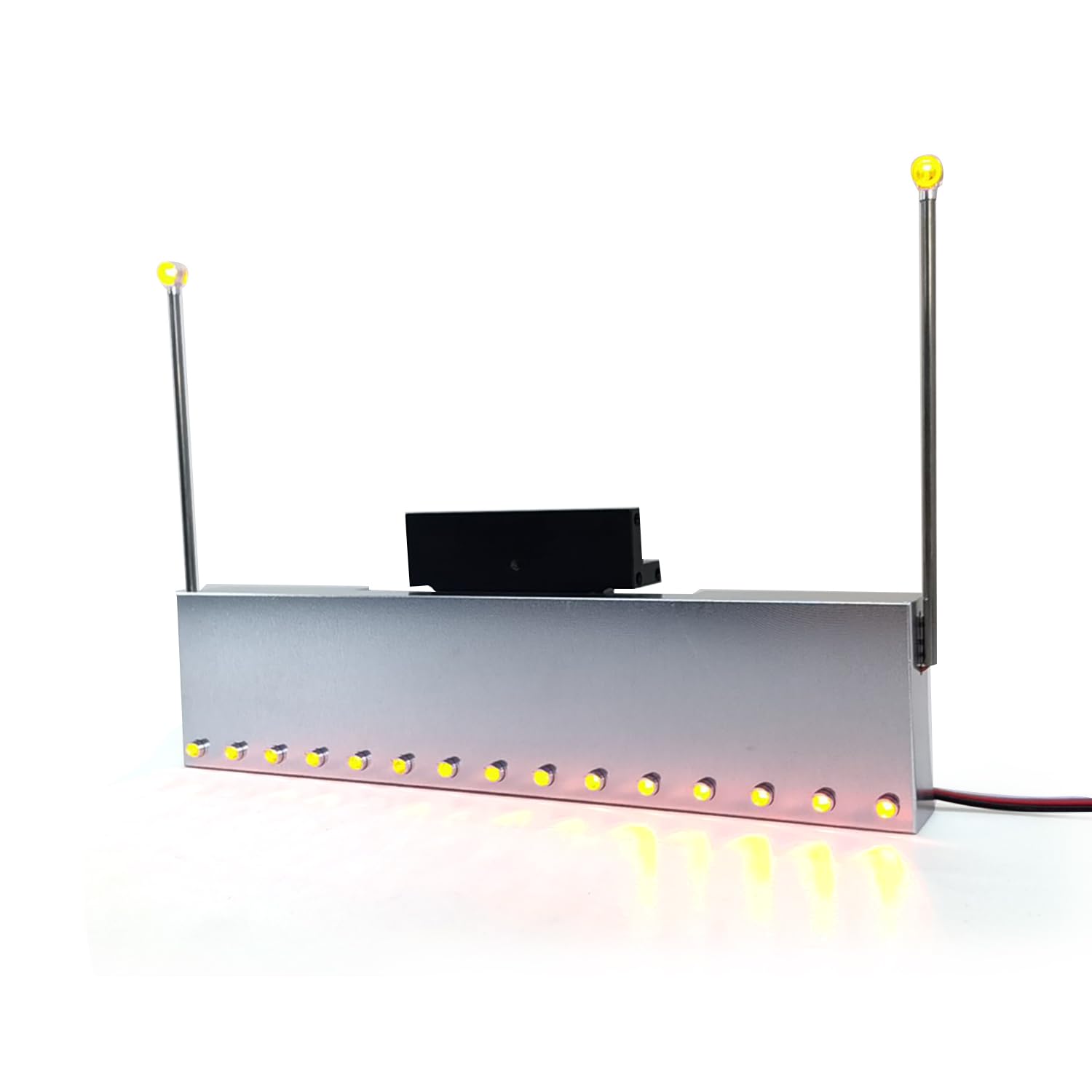 wheelfun Metal Front Bumper Led Light for 1/14 RC Tractor Truck 56344 56301 RC Car Parts