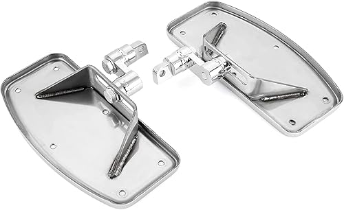 Miniatura 8 de Tablas de suelo ajustables para motocicleta con pedales delanteros para Harley Sportster 883 1200 (patrón de águila delantera)