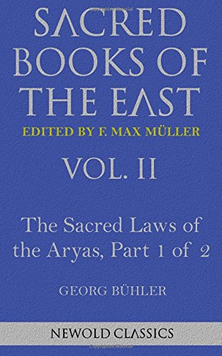 The Sacred Books of the East (THE SACRED LAWS OF THE ARYAS, PART-II: VASISHTHA AND BAUDHAYANA) 14th - Gyan Books main image 0