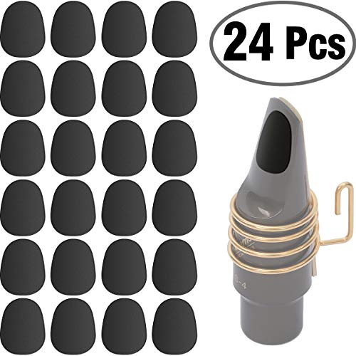 24 Pieces Eison Food Grade Alto Tenor Saxophone Mouthpiece Cushions Sax Clarinet Mouthpiece