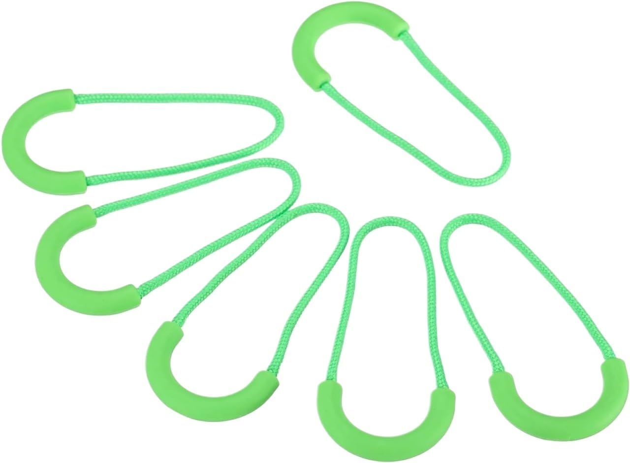 Zipper Pull Replacement Parts, Plastic Zipper Pull Replacement 100 Pieces Multicolor(Grün)