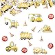 COLOFALLA COLOFALLA 100pcs Konfetti Baustelle Tischdekoration Kindergeburtstag Baustelle Deko Baustelle Konfetti Party Baustelle Geburtstag Deko