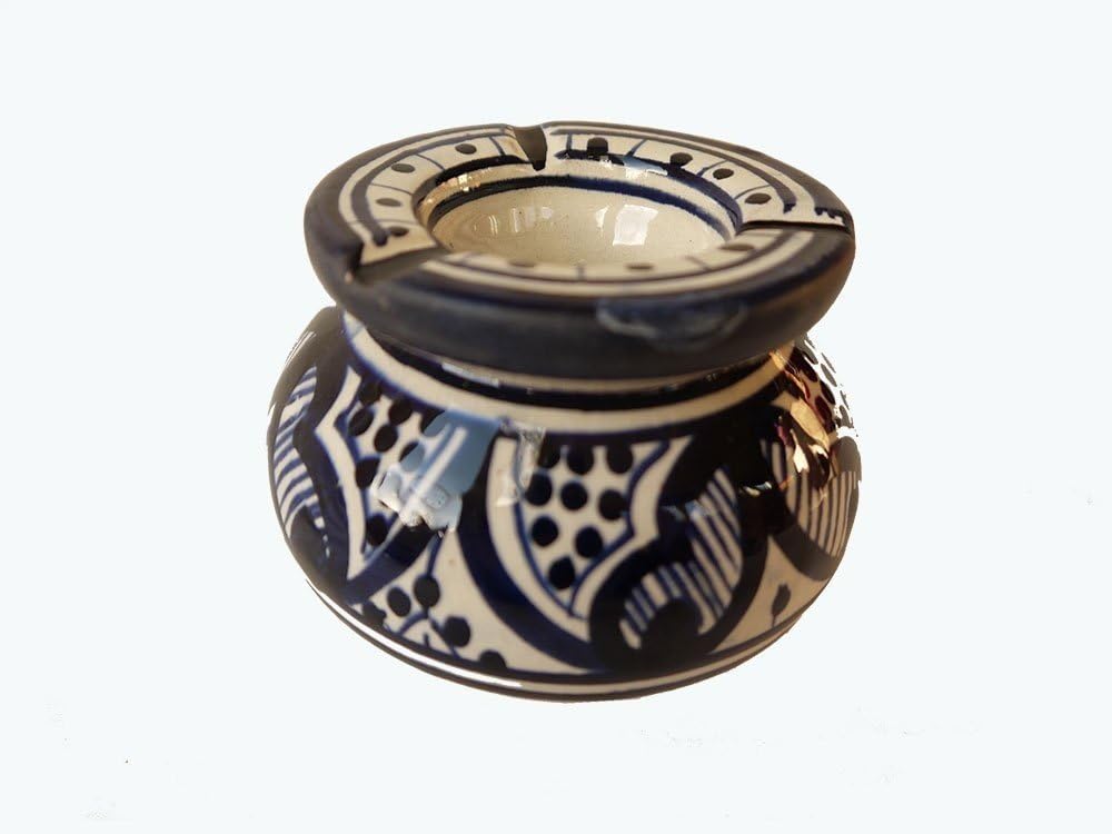 Moroccan Ashtray Ceramic Wind Ashtray Table Ashtray, Diameter 10 cm