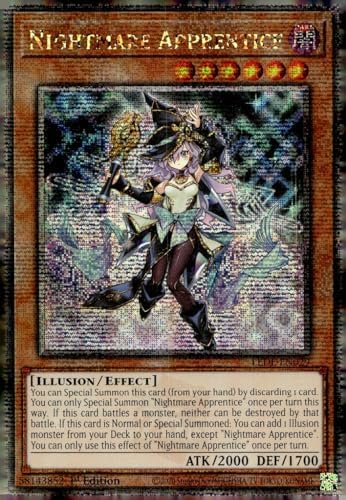 YU-GI-OH! Nightmare Apprentice (Quarter Century Secret Rare) - LEDE-EN029 - Quarter Century Secret Rare - 1st Edition