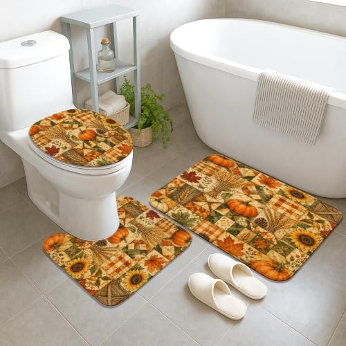 Rideau de douche imperméable en polyester anti-moisissure orange - 4