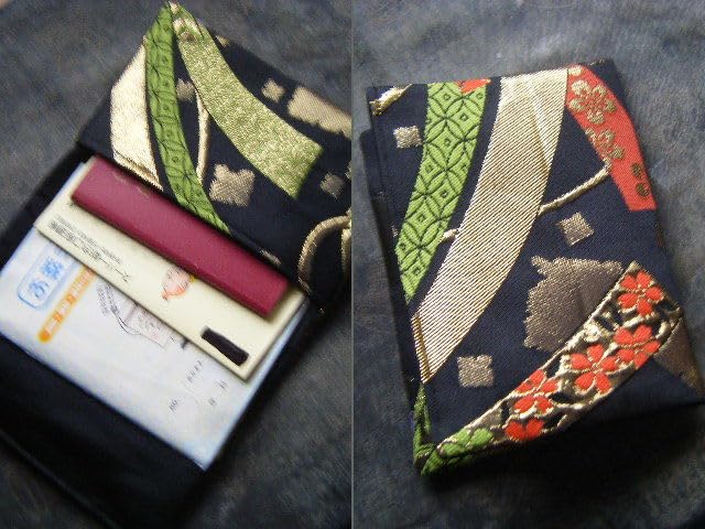 【専用出品】帯　リメイク　お薬手帳ケース Amazon.co.jp: ゆうき 帯リメイク お懐紙入れ お薬手帳入れ 通帳入れ