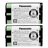 CUCESH 2 Pack HHR-P104 NI-MH Rechargeable Battery for Panasonic 3.6V 830mAh Battery for Cordless Phones