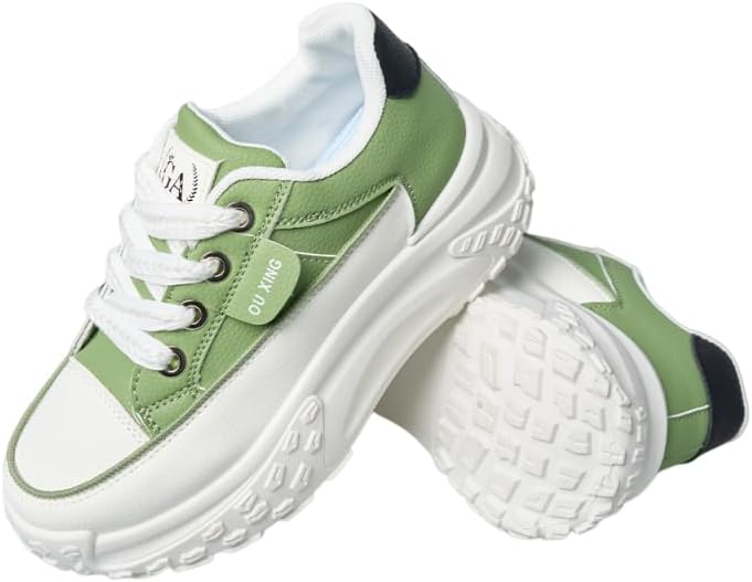 Sneakers for Women,Lace Up Thick Soled Non Slip Sports Shoes, Breathable, Stylish,Running,Shopping