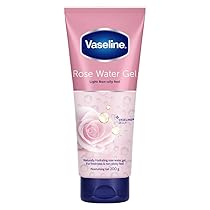 Vaseline Rose Water Moisturizing Gel, Long Lasting Hydration, Lightweight, Non Sticky, Oil Free Moisturizer For Smooth, Summer Ready Skin, 200 g