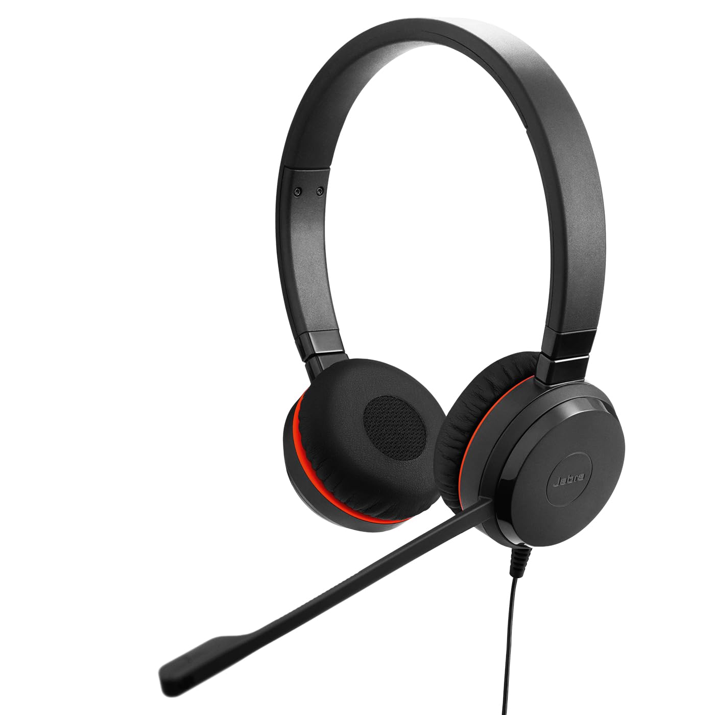 Jabra Evolve 30 II, Unified Communications zertifiziertes Stereo-Headset mit Anrufsteuerung, Mikrofon mit Geräuschunterdrückung, LED-Anzeigen, hervorragende Klangqualität, USB-C/A, Schwarz