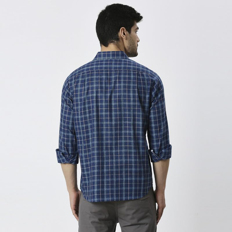 Image of Mens Striped Slim Fit Cotton Casual Shirt | Full Sleeves Mens Shirts | Stylish Shirt for Men