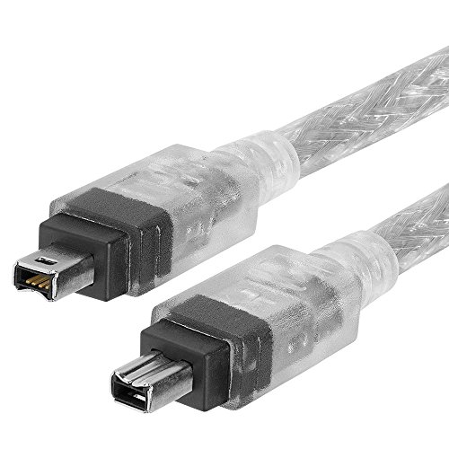 Get Discount Offer Cmple - 15FT FireWire Cable 4 Pin to 4 Pin Male to Male iLink DV Cable Firewire 400 IEEE 1394 Cord for Computer Laptop PC to JVC Sony Camcorder - 15 Feet Clear