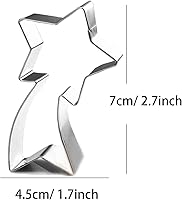 Vista 2 de Meteor Falling Star Shooting Star - Cortador de galletas de acero inoxidable, tamaño pequeño