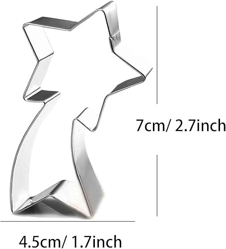 Miniatura 2 de Meteor Falling Star Shooting Star - Cortador de galletas de acero inoxidable, tamaño pequeño