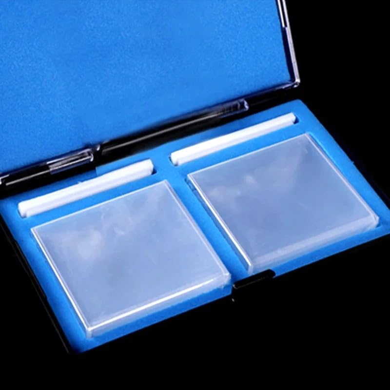 2 cubetas de cuarzo con tapa - 50 mm de longitud de trayectoria JGS1 for espectrofotómetro - Equipo de laboratorio de alta precisión(Frit sintering)