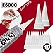 E6000 3.7 Ounce (109.4mL) Tube Industrial Strength Adhesive for Crafting, 10 Snip Tip Applicator Tips and Pixiss Art Dotting Stylus Pens 5 pcs Set