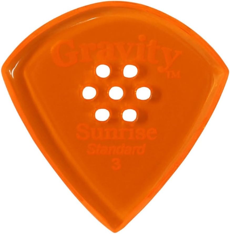 Gravity Picks Sunrise - Standard, 3 Millimeter, Multi-Hole