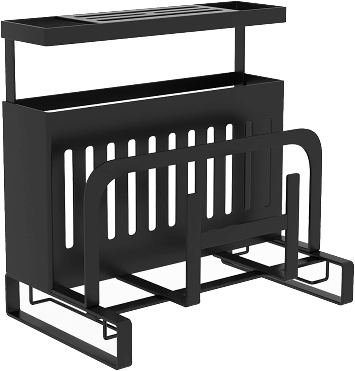 Kitchen Knife Holder Cutting Board Pot Cover Chopsticks Fork Spoon Holder Kitchen Countertop Knife Block Wall Mounted Storage Rack