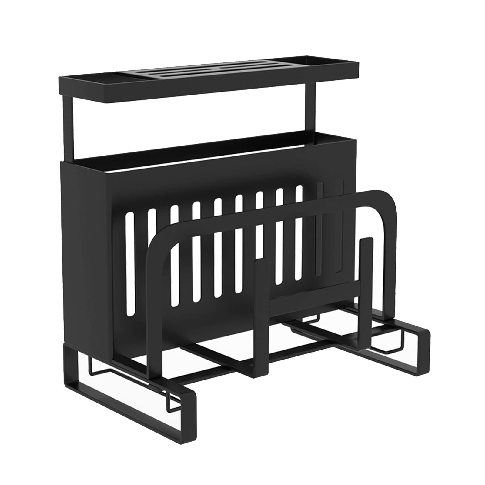 Kitchen Knife Holder Cutting Board Pot Cover Chopsticks Fork Spoon Holder Kitchen Countertop Knife Block Wall Mounted Storage Rack