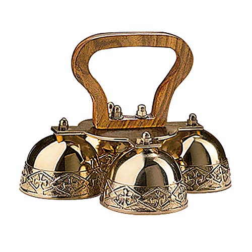 🛒 Crazy Deals 4-bell Embossed Brass Altar Bells