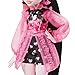 Monster High Doll, Draculaura with Pink & Black Hair in Signature Look with Fashion Accessories & Pet Bat Count Fabulous