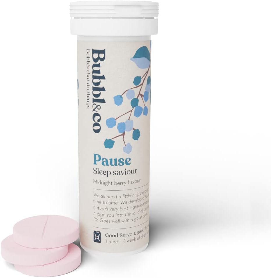 Bubbl & Co Pause Sleep Saviour | Natural Sleep Support | Plant Extracts, Magnesium Bisglycinate, L-theanine (10 Drinks)