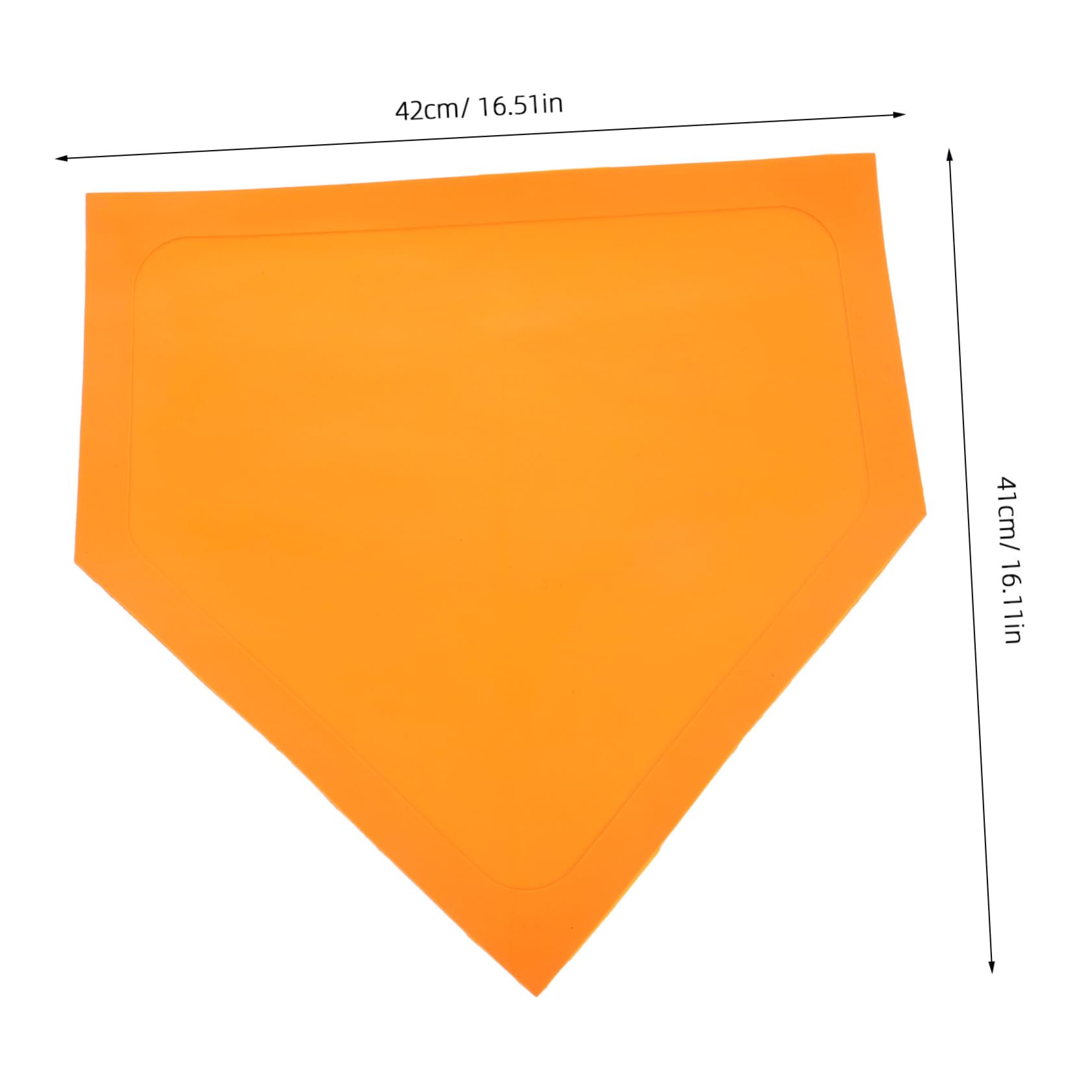 Totority Baseball Field Accessory Portable Home Plate Softball Pitcher Plate TPE Training Tool