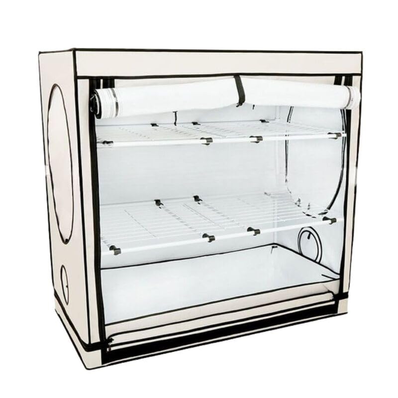 Weedness HOMEbox Ambient Vista Medium - 125x65x120 cm Zuchtzelt Growschrank Growzelt Zuchtbox Gewächszelt Homebox Lichtdicht