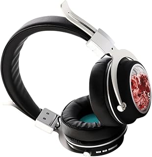 FUOYLOO Fone De Ouvido Sobre A Orelha Fone De Ouvido Sem Fio Para Jogos Fone De Ouvido Sobre A Orelha Fone De Ouvido Para Celular Fone De Ouvido Confortável Fone De Ouvido Estéreo Fone De