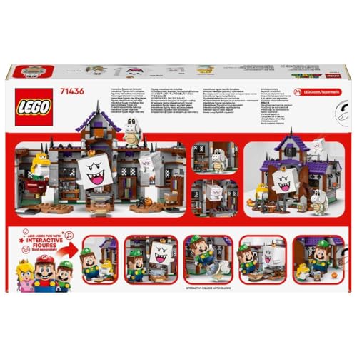 Image of LEGO Super Mario Haunted Villa of King Boo, Building Toy House with Ghost Characters and Baby Yoshi, Adventure Games for Boys and Girls from 8 Years, Nintendo Collectible Gift 71436