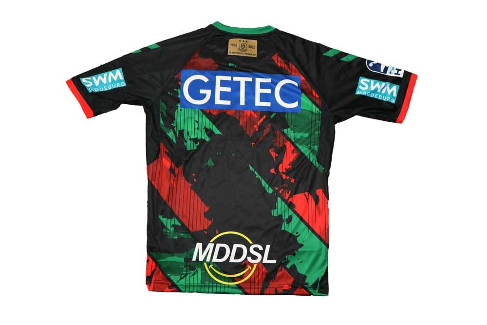 hummel SC Magdeburg Heimtrikot 24 25 schwarz SCM Home Shirt Handball Jersey, Größe:XXL