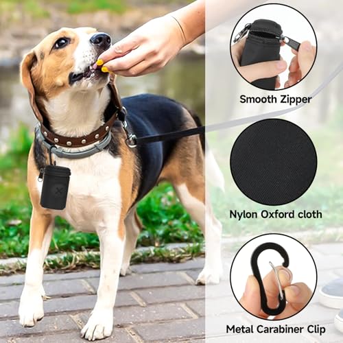 Spender Für Hundekotbeutel Dispenser, Kotbeutelspender Pet Poop Tasche Halter Universal Dog Bag Poop Dispenser Mit Reißverschluss, Haustierhundekotbeutelspender Für Hunde Outdoor Spaziergänge, Schwarz