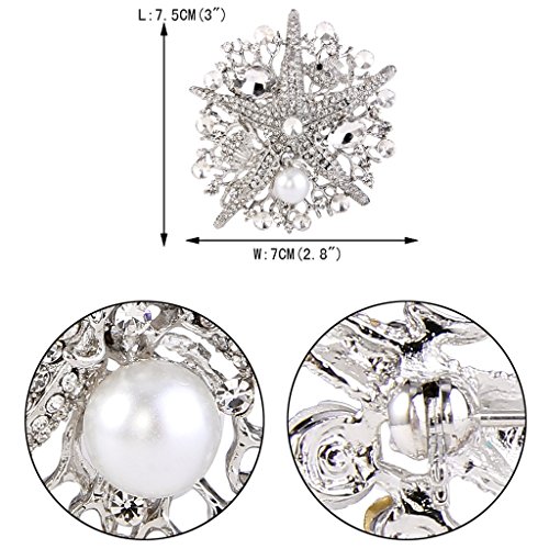 Ever Faith Austriaco di cristallo simulato perla