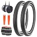 ZUKKA Set Fahrradreifen Faltbarer 20 Zoll Reifen 20x2,125 Fahrrad Mantel 57-406 Plus 2er-Pack 20 Zoll Schlauch Ventil kompatibel 20 Fahrradreifen und schlauche für Beach Cruiser Fahrrad