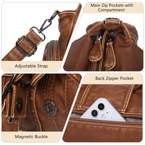 Image of Angel Kiss Hobo Bags for Women Vegan Leather Shoulder Purses and Handbags Ladies Roomy Tote Bags Purse with Crossbody Strap