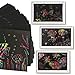 50 PCS 10.2×7.5 Inches Scratch Art Paper