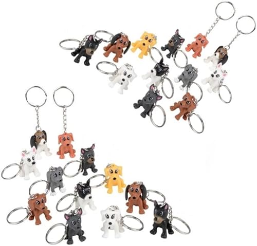 Miniatura 7 de Llaveros para cachorros de 1.5 pulgadas, paquete de 24 unidades, recuerdo de fiesta, accesorios, bolsas de golosinas, premios, piñatas, carnavales